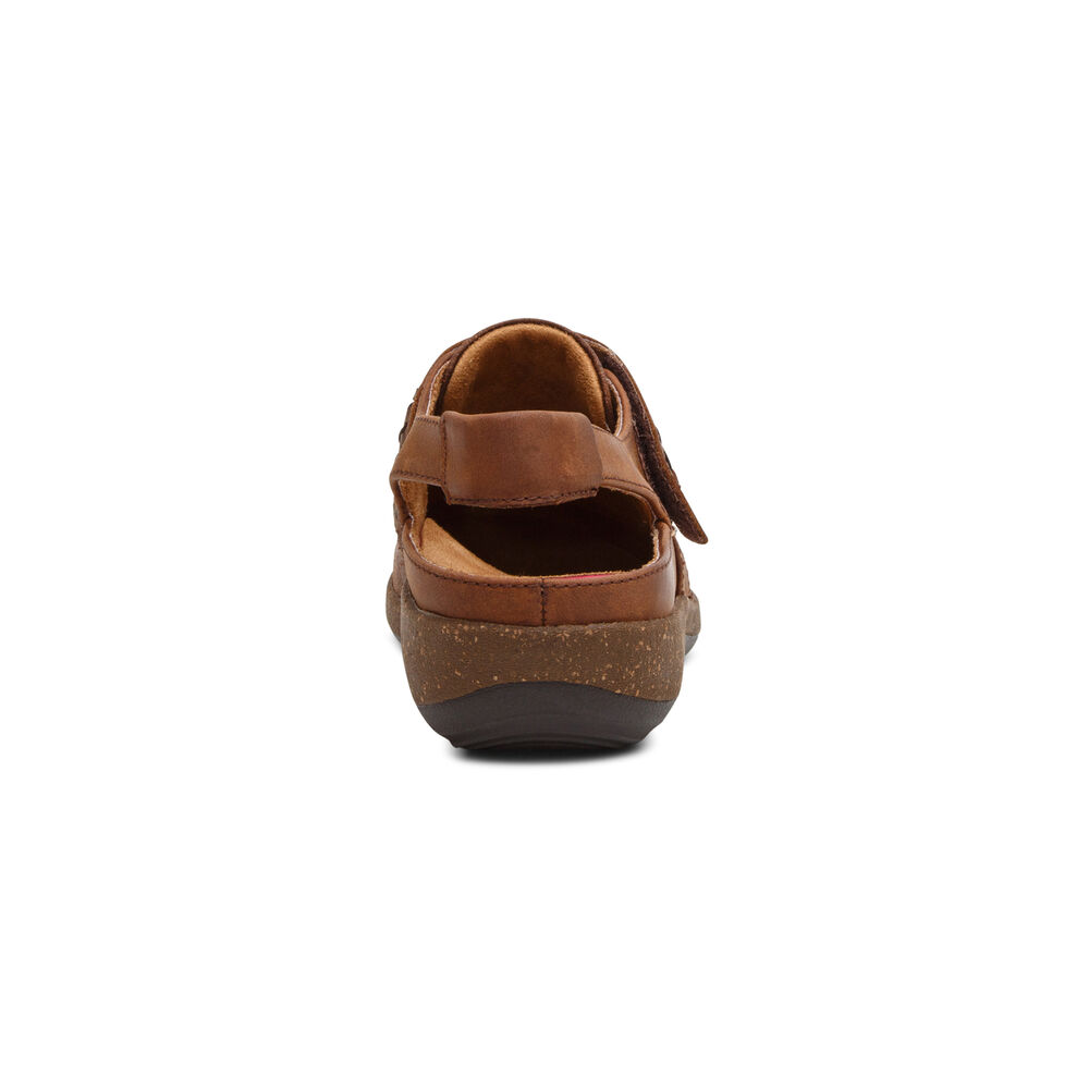 Aetrex Women's Leni Slingback Clogs - Brown | USA 90BW74O